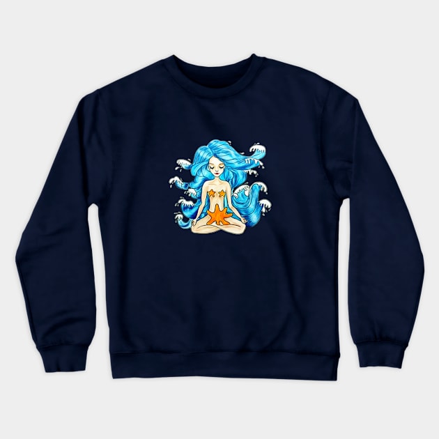 Yoga Vibes Crewneck Sweatshirt by Shweta.Designs